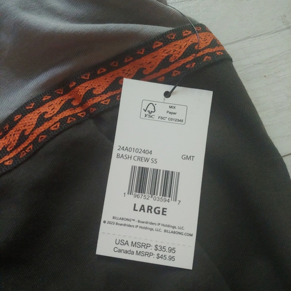 BILLABONG NEW Men's Bash Crew Short Sleeve Crewneck Tee - Picture 9 of 9